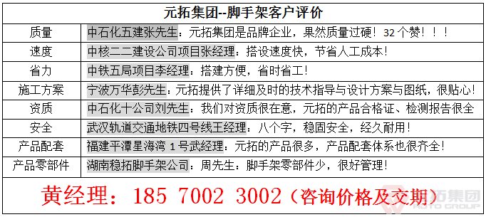 　廣東元拓承插型盤扣式腳手架，一錘搞定真輕松!